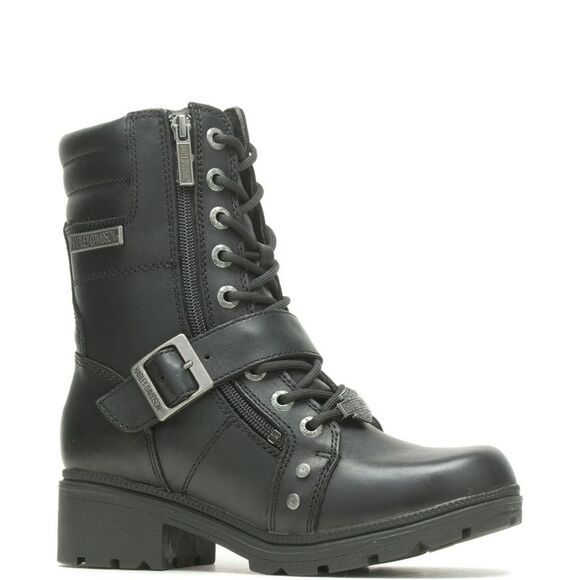 Harley-Davidson Womens Talley Ridge 7.75" Lace Black Boots (NWT) - Picture 2 of 7